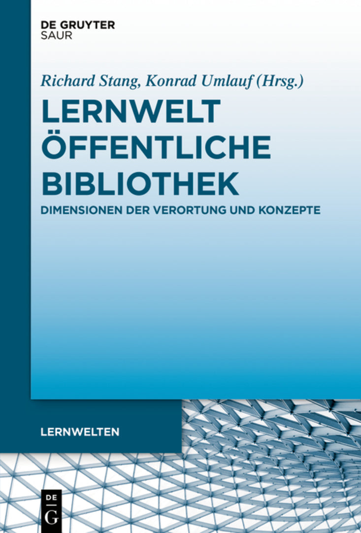 Cover image for Lernwelt Öffentliche Bibliothek ISBN 9783110587715